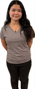 Port & Co™ Women's Tri-Blend V-Neck Tee