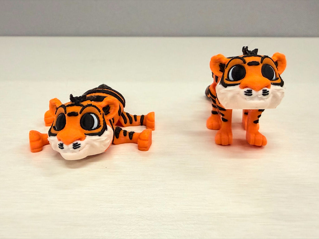 4-Inch 3D-Printed Collapsible Tiger